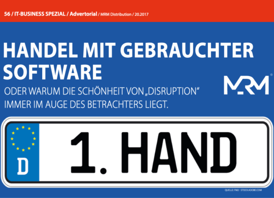 Advertorial Gebrauchte Software - MRM Distribution